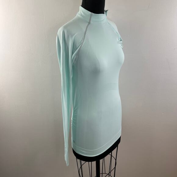ATHLETA Fast Finish Long Sleeve Top Asymmetrical Half Zip Yoga Pullover Size L - Picture 5 of 8
